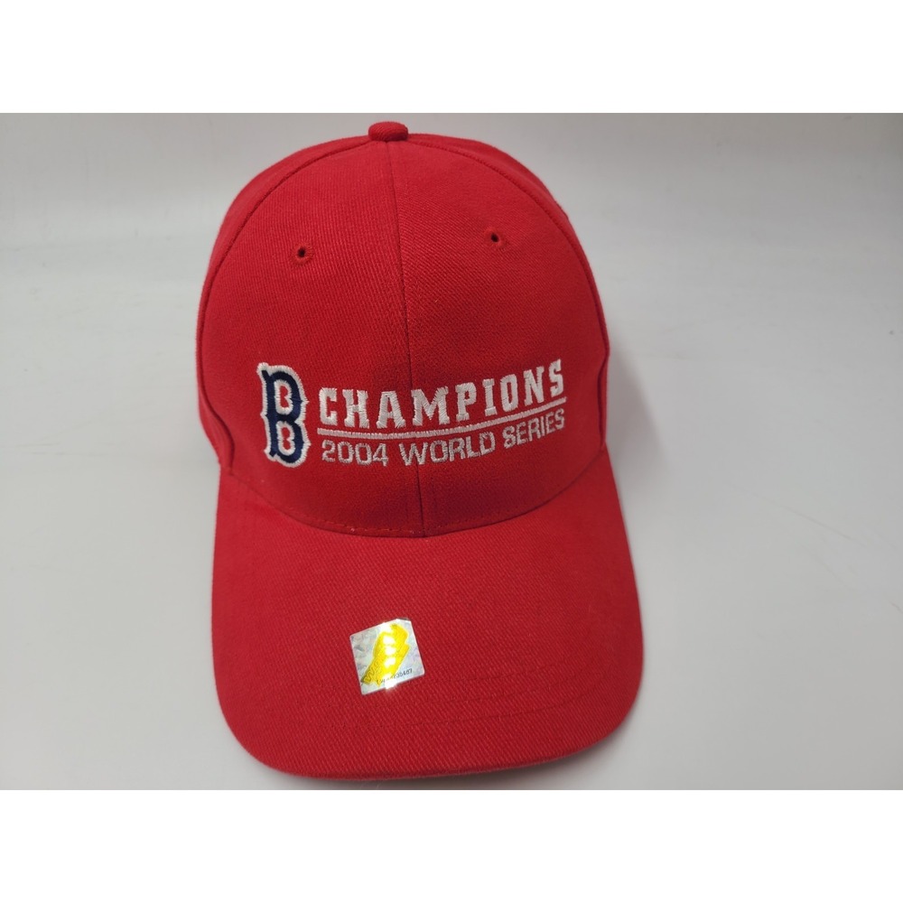 Vintage Boston Red Sox 2004 World Series Champions Strapback Adjustable Hat Cap